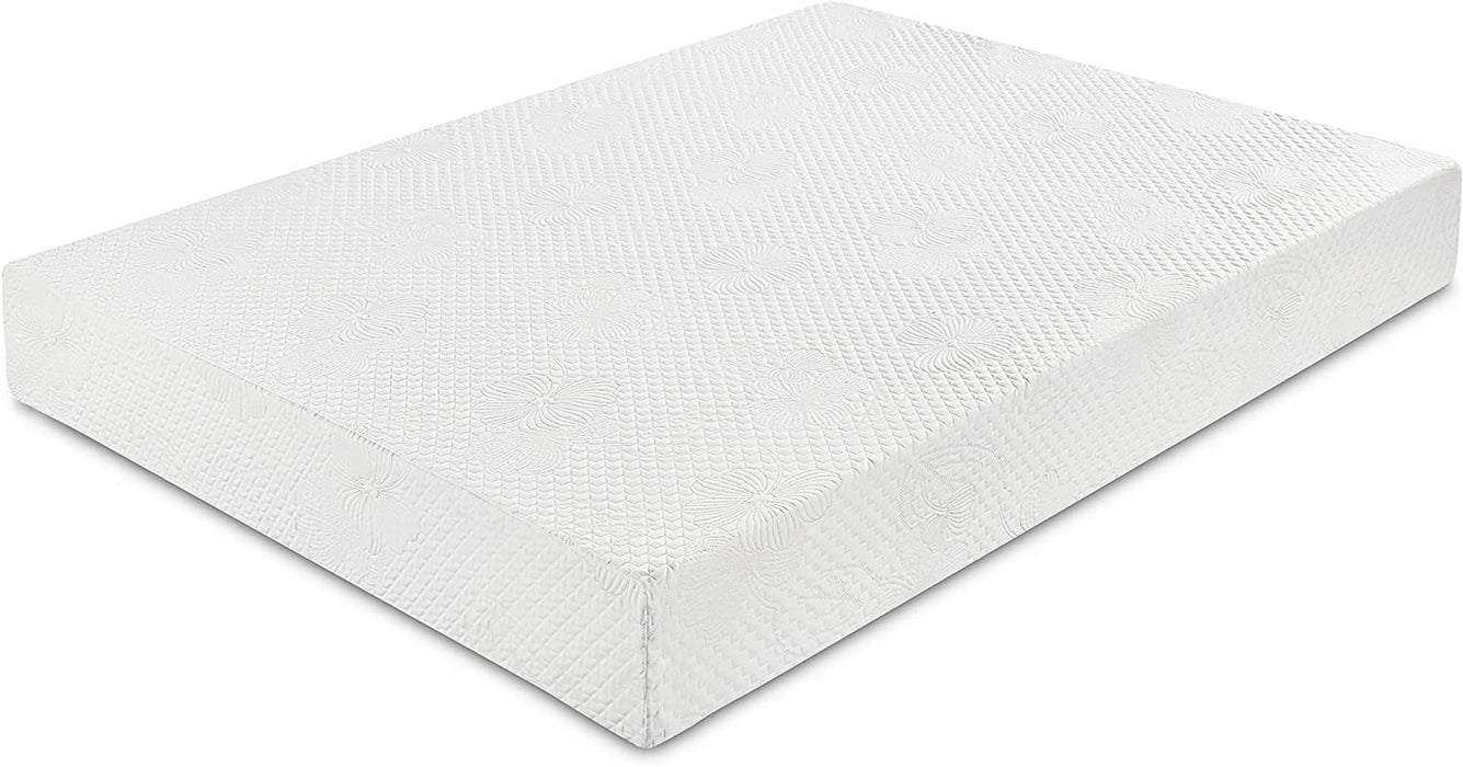 White Full Size Gel Memory Foam Mattress