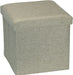 Linen Storage Ottoman Cube Footrest Seat