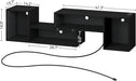Deformable LED TV Stand with Power Outlets