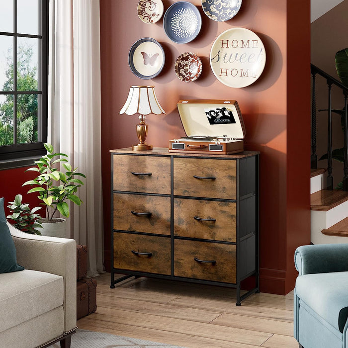 6 Drawer Fabric Dresser