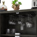 Industrial Wine Bar Cabinet with Storage