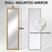 Door Mirror Full Length, Wall-Mounted Rectangle Tall