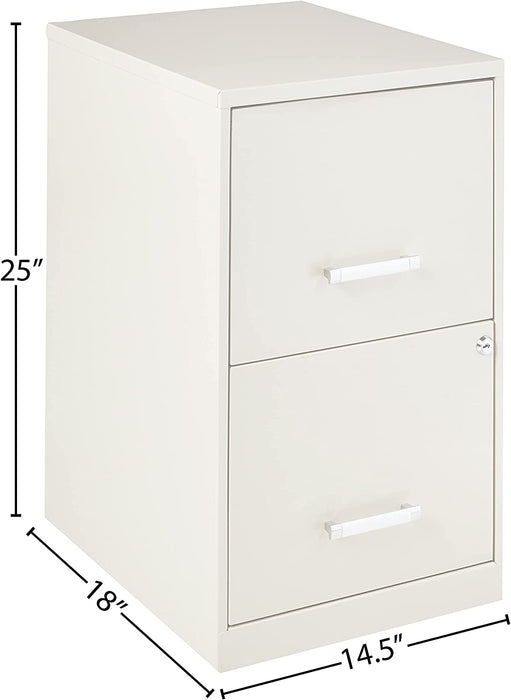 Putty 2-Drawer File Cabinet, 18″ Deep