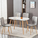 Scandinavian Style Fabric Dining Chairs (Set of 4)