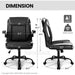Ergonomic Black Office Chair with Swivel Wheels