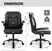 Ergonomic Black Office Chair with Swivel Wheels