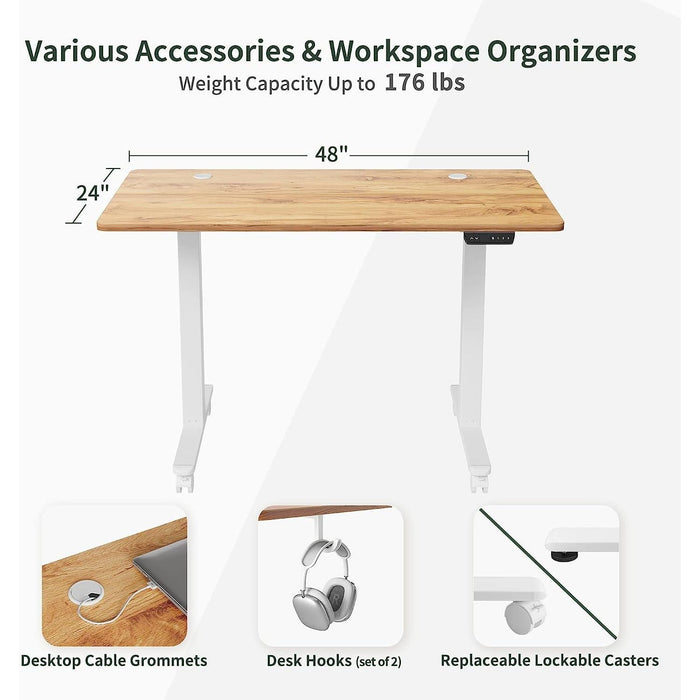 Height-Adjustable Electric Desk for Ergonomic Home Office