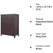 Dark Brown Modern 5-Drawer Chest of Drawers
