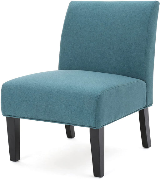 Dark Teal Fabric Accent Chair by GDF Studio