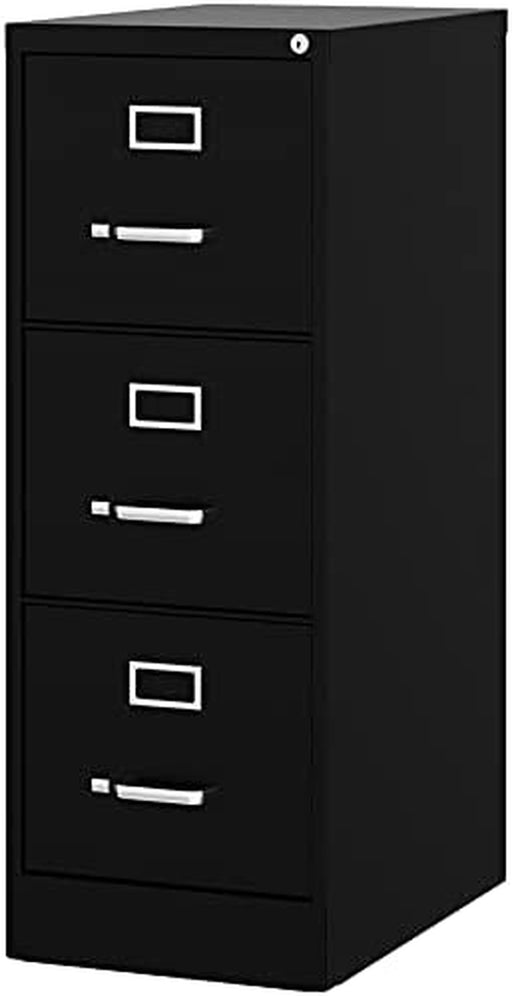 Commercial Grade Black Metal File Cabinet - Assembled