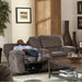 Courvevoie 81.5" Upholstered Reclining Loveseat with Storage Console