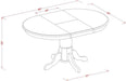 7-Piece Oval Dining Table Set