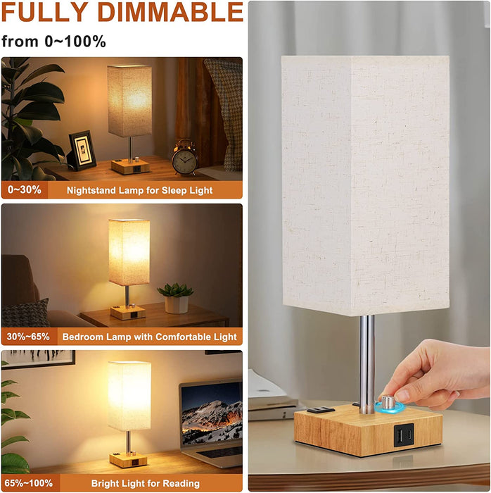 Fully Dimmable LED Desk Lamp with Wireless Charger