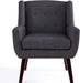 Grey Button Tufted Accent Chair for Comfortable Living