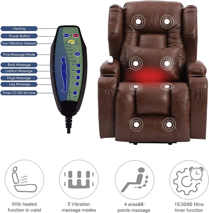 Big Lift Chairs Recliners with Massage and Heating