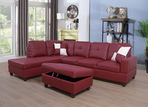 Red Mochitas L-Shape Sofa