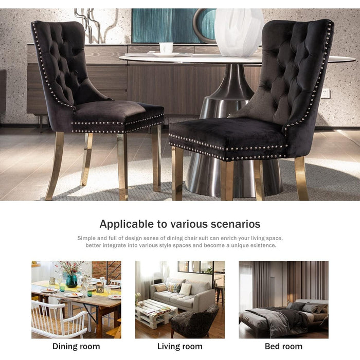 Velvet Dining Chairs Set of 6