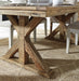 Grindleburg Farmhouse Reclaimed Wood Dining Table, Seats up to 6