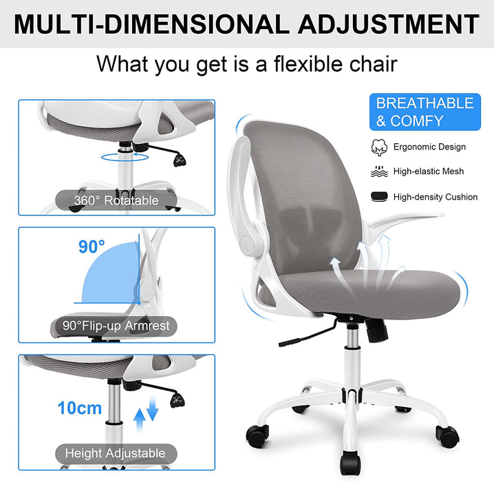 Adjustable Ergonomic Office Chair with Lumbar Support