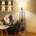 Dimmable Shelf Floor Lamp with Display Shelves
