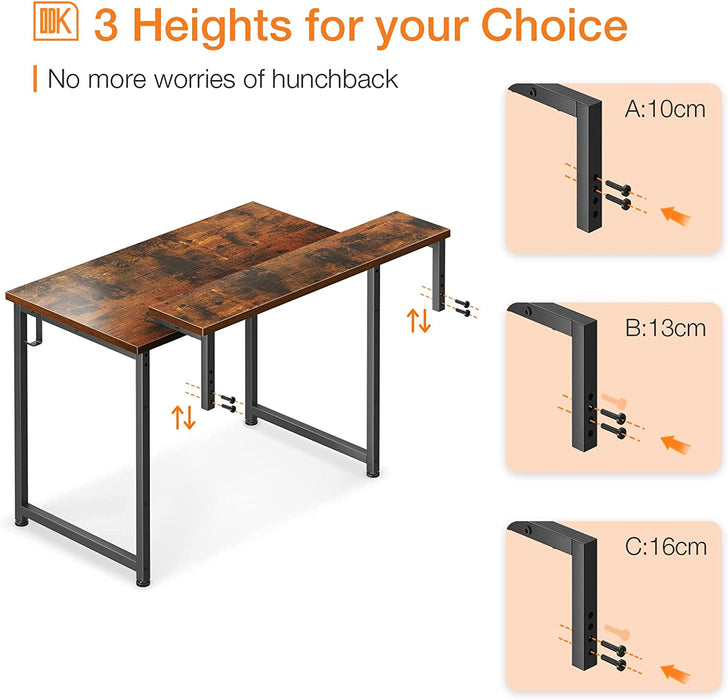 Adjustable Monitor Desk for Home Office