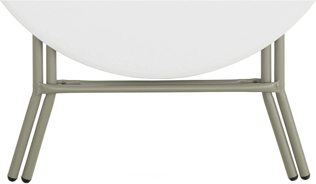 White round Folding Plastic Bistro Table - 32 Inch