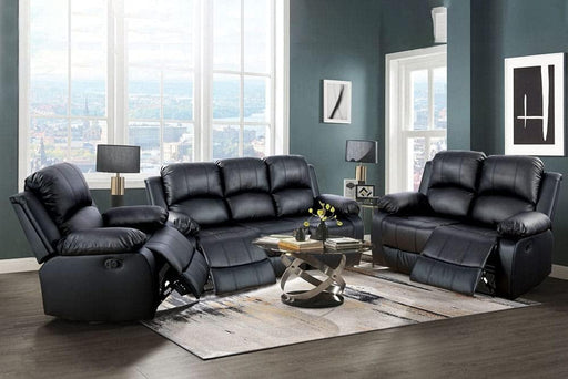 Sectional Recliner Sofa Set with Drop-Down Table