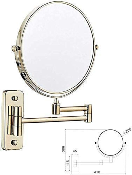 Double-Sided Vanity Mirror with 3X Magnification