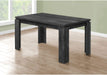 36″X60″ Black Reclaimed Wood-Look Dining Table