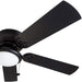Prominence Home Benton 52" Matte Black Low Profile Ceiling Fan with Light