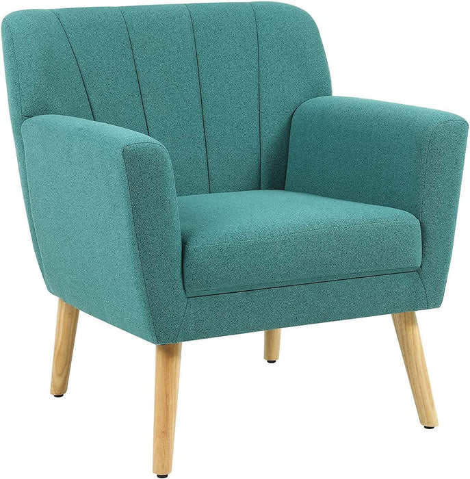 Green Mid Century Modern Accent Chair