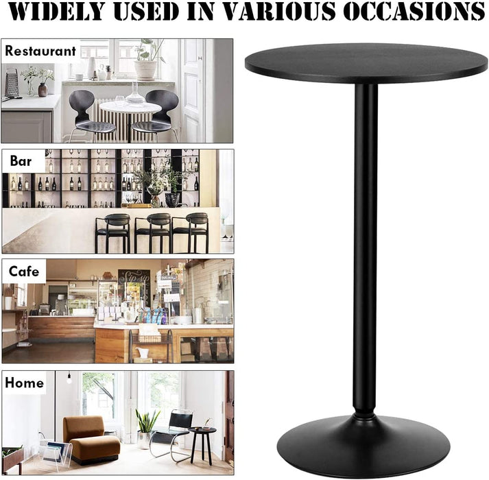 Modern Style Standing Circular Cocktail Table