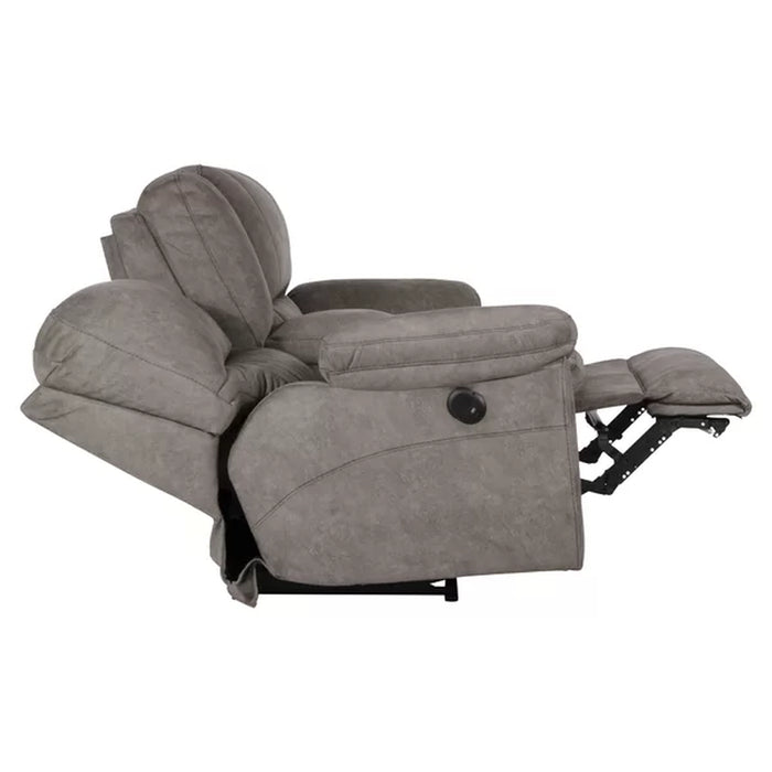 Courvevoie 81.5" Upholstered Reclining Loveseat with Storage Console