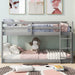 Miles Metal Bunk Bed, Silver, Twin