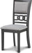 Gray 5-Piece round Dining Set with 1 Table and 4 Chairs