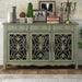 Retro Style Sideboard Console Table with Shelves