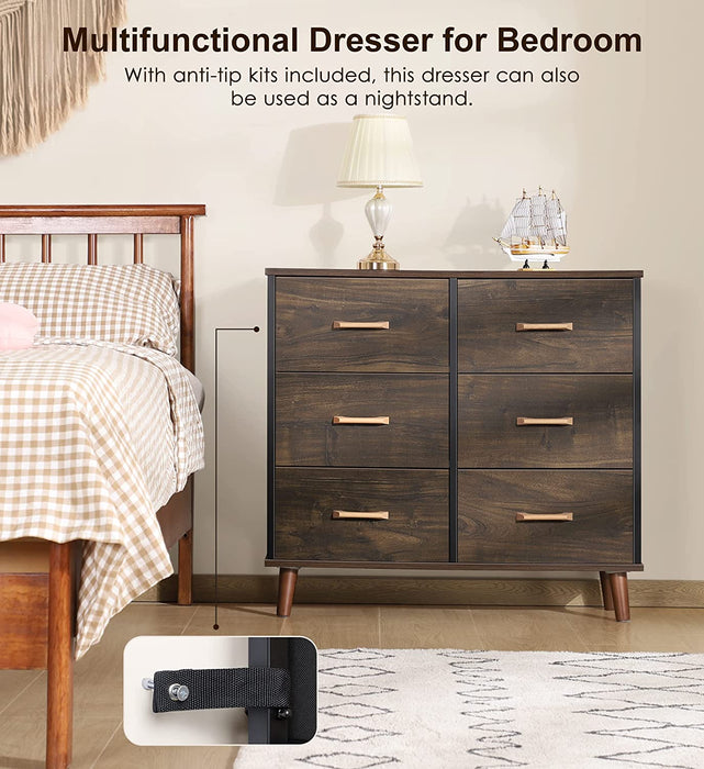 Dresser for Bedroom with 5 Drawers, Storage Drawer Organizer