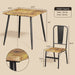 Romantic 3-Piece Dining Table Set for 2, Retro Style