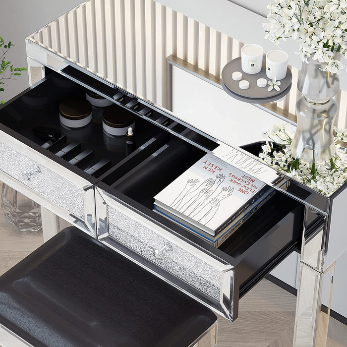 Mirrored Vanity Dressing Table Set