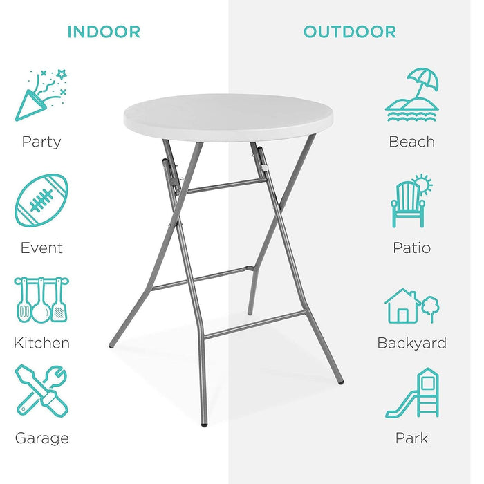 Bar Height Folding Table for Indoor/Outdoor Use
