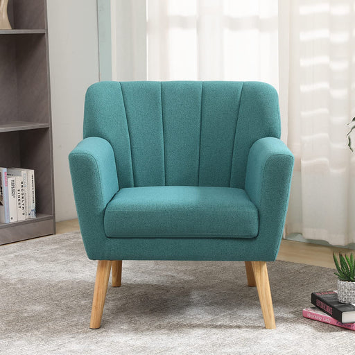 Green Mid Century Modern Accent Chair