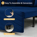 Convertible Velvet Sofa Bed with Storage, Blue