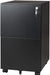 Black Mobile File Cabinet with Lock - 2 Drawers