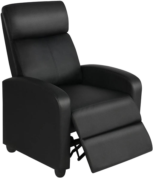 Black PU Leather Adjustable Reclining Chair