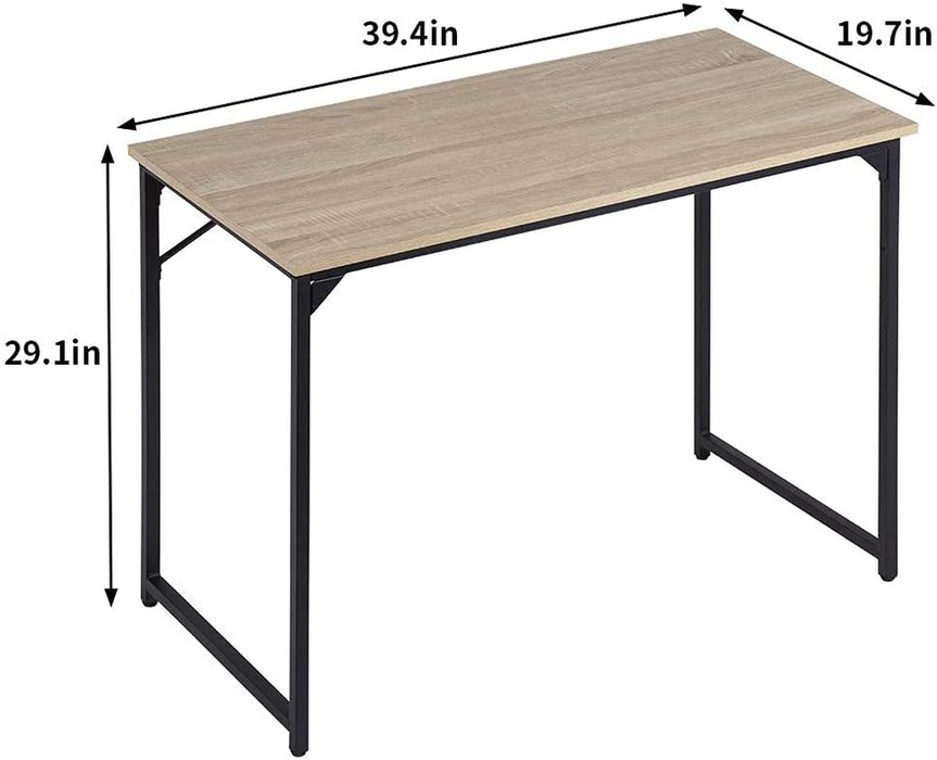 Modern Nature Computer Desk with Metal Frame