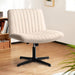 Armless Swivel Desk Chair with Rocking Function