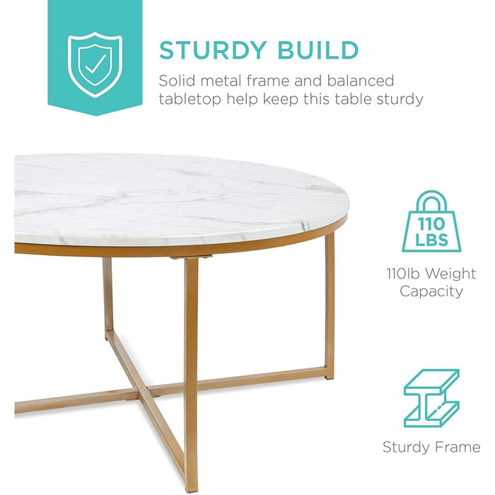 Round Coffee Table, Modern Boho Home Décor