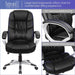 Modern High-Back Executive Office Chair with Lumbar Support