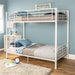 Industrial Twin Bunk Bed, White