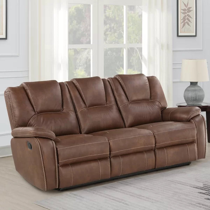 Gian 83.5'' Vegan Leather Reclining Sofa